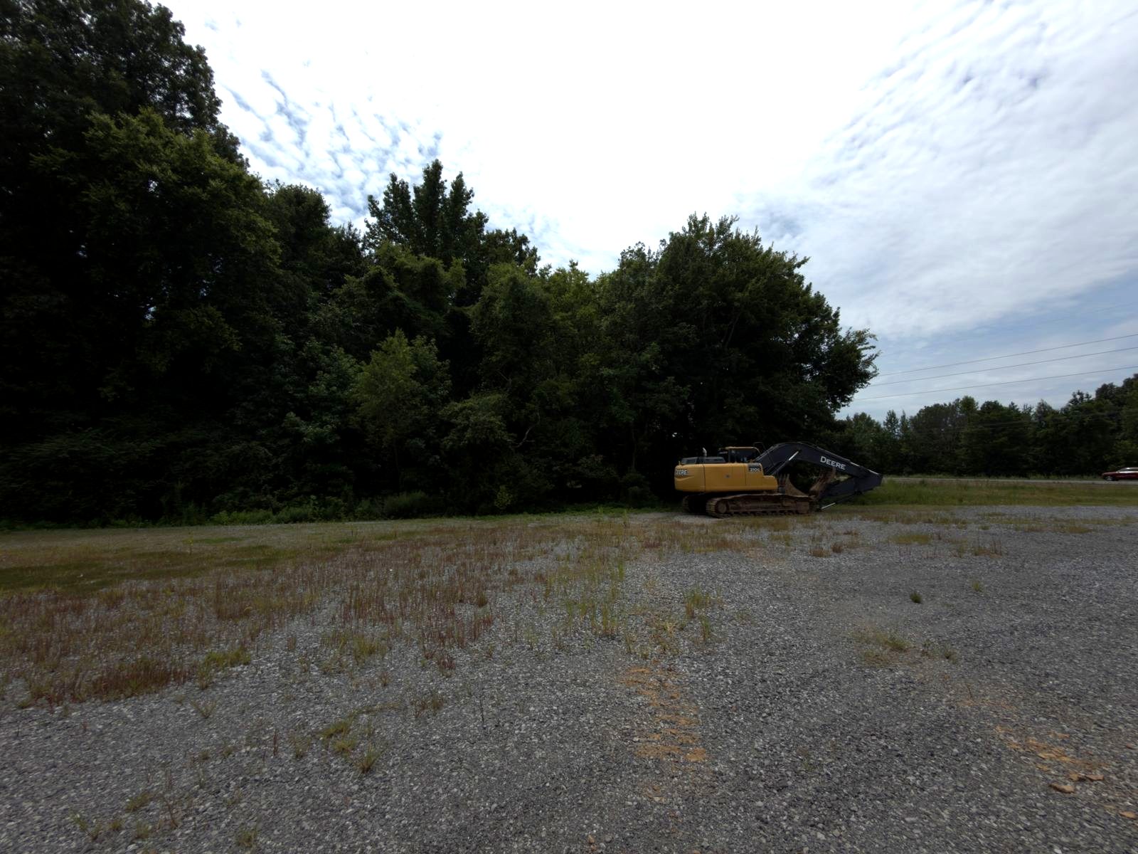 Morreau Land and Site excavator on a cleared building site in Western Kentucky